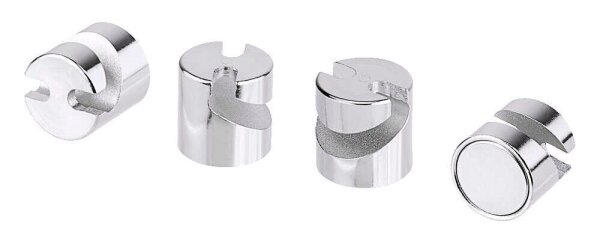 FRANKEN Magnethaken silber, Metall 1,6 x 1,6 cm, 4 St.