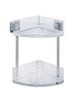 WENKO Quadro Duschregal Edelstahl, rostfrei
