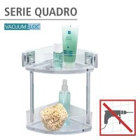 WENKO Quadro Duschregal Edelstahl, rostfrei