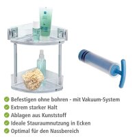 WENKO Quadro Duschregal Edelstahl, rostfrei