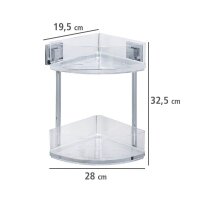 WENKO Quadro Duschregal Edelstahl, rostfrei