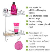 WENKO Duschregal Edelstahl, rostfrei