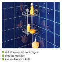 WENKO Duschregal Edelstahl, rostfrei