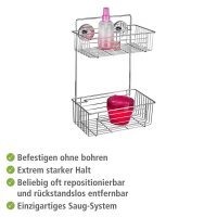 WENKO Bari Duschregal Stahl