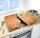 WENKO Herdabdeckplatten Lunch braun, 2 St.