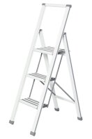 WENKO Klapptritt silber 3 Stufen, H: 119,0 cm