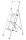 WENKO Klapptritt silber 3 Stufen, H: 119,0 cm