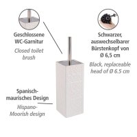 WENKO WC-Garnitur Cordoba weiß Stein, 1 St.