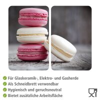 WENKO Herdabdeckplatten Macarons bunt, 2 St.