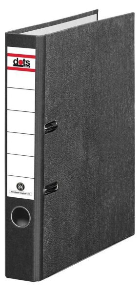 dots Ordner schwarz marmoriert Karton 5,0 cm DIN A4, 1 St.