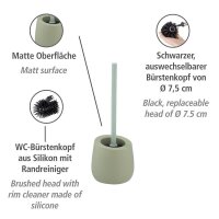 WENKO WC-Garnitur Badi grün Stein, 1 St.