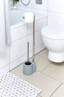 WENKO WC-Garnitur Avola grau, silber Metall, 1 St.