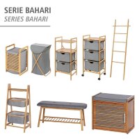 WENKO Etagenwagen Bahari grau 44,0 x 34,0 x 96,0 cm