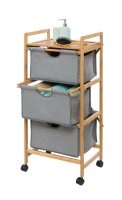 WENKO Etagenwagen Bahari grau 44,0 x 34,0 x 96,0 cm