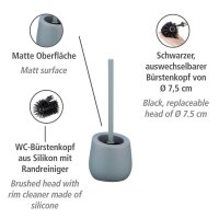 WENKO WC-Garnitur Badi grau Stein, 1 St.