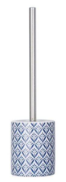 WENKO WC-Garnitur Lorca weiß, blau Stein, 1 St.