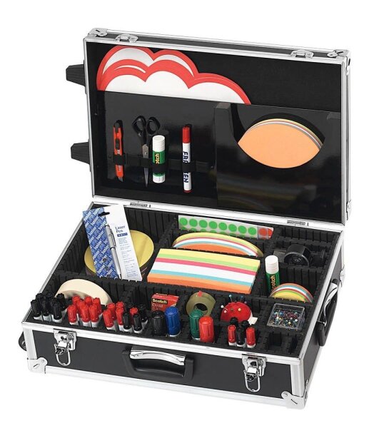FRANKEN Moderationskoffer TRAINER 3.156 Teile