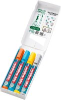 edding 385 Flipchart-Marker farbsortiert 1,0 - 5,0 mm, 4 St.