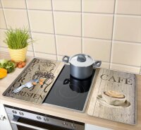 WENKO Herdabdeckplatten Bistro braun, 2 St.