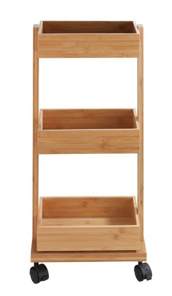WENKO Etagenwagen Tortona braun 18,0 x 31,0 x 71,5 cm