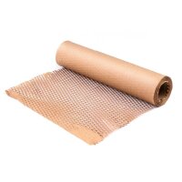 sax design Waben-Packpapier 20,0 cm x 20,0 m braun, 1 Rolle
