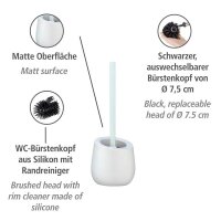 WENKO WC-Garnitur Badi weiß Stein, 1 St.