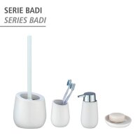 WENKO WC-Garnitur Badi weiß Stein, 1 St.
