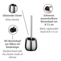 WENKO WC-Garnitur Badi chrom, glänzend Stein, 1 St.