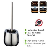 WENKO WC-Garnitur Badi chrom, glänzend Stein, 1 St.