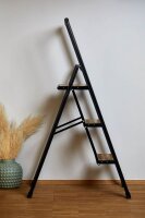 WENKO Klapptritt schwarz 3 Stufen, H: 119,0 cm