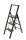 WENKO Klapptritt schwarz 3 Stufen, H: 119,0 cm