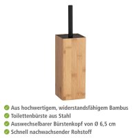 WENKO WC-Garnitur Padua braun Holz, 1 St.
