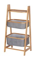 WENKO Beistellregal Bahari braun, grau 44,0 x 34,0 x 91,0...