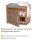 WENKO Schuhschrank Bahari, 62218100 braun, grau 2 Fachböden 50,0 x 33,0 x 45,0 cm