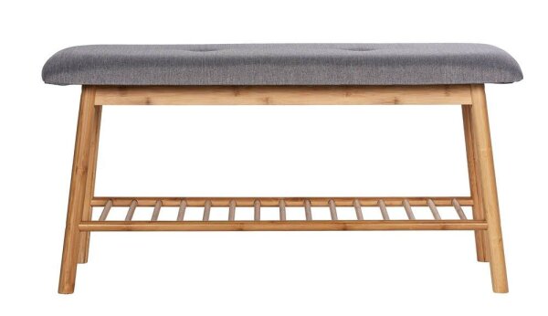 WENKO Schuhbank Bahari 62217100 braun, grau Holz 90,0 cm