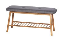 WENKO Schuhbank Bahari 62217100 braun, grau Holz 90,0 cm