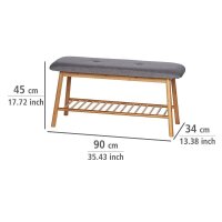 WENKO Schuhbank Bahari 62217100 braun, grau Holz 90,0 cm