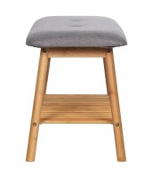 WENKO Schuhbank Bahari 62217100 braun, grau Holz 90,0 cm