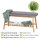 WENKO Schuhbank Bahari 62217100 braun, grau Holz 90,0 cm