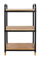 WENKO Beistellregal Loft braun, schwarz 42,0 x 33,5 x 69,0 cm, 1 St.