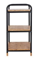 WENKO Beistellregal Loft braun, schwarz 42,0 x 33,5 x 69,0 cm, 1 St.