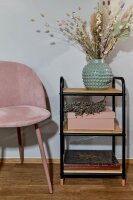 WENKO Beistellregal Loft braun, schwarz 42,0 x 33,5 x 69,0 cm, 1 St.