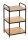 WENKO Beistellregal Loft braun, schwarz 42,0 x 33,5 x 69,0 cm, 1 St.