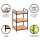 WENKO Beistellregal Loft braun, schwarz 42,0 x 33,5 x 69,0 cm, 1 St.