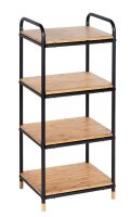 WENKO Beistellregal Loft braun, schwarz 42,0 x 33,5 x...