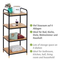 WENKO Beistellregal Loft braun, schwarz 42,0 x 33,5 x...
