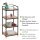 WENKO Beistellregal Loft braun, schwarz 42,0 x 33,5 x 94,5 cm, 1 St.