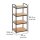 WENKO Beistellregal Loft braun, schwarz 42,0 x 33,5 x 94,5 cm, 1 St.