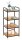 WENKO Beistellregal Loft braun, schwarz 42,0 x 33,5 x 94,5 cm, 1 St.