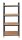 WENKO Beistellregal Loft braun, schwarz 42,0 x 33,5 x 94,5 cm, 1 St.